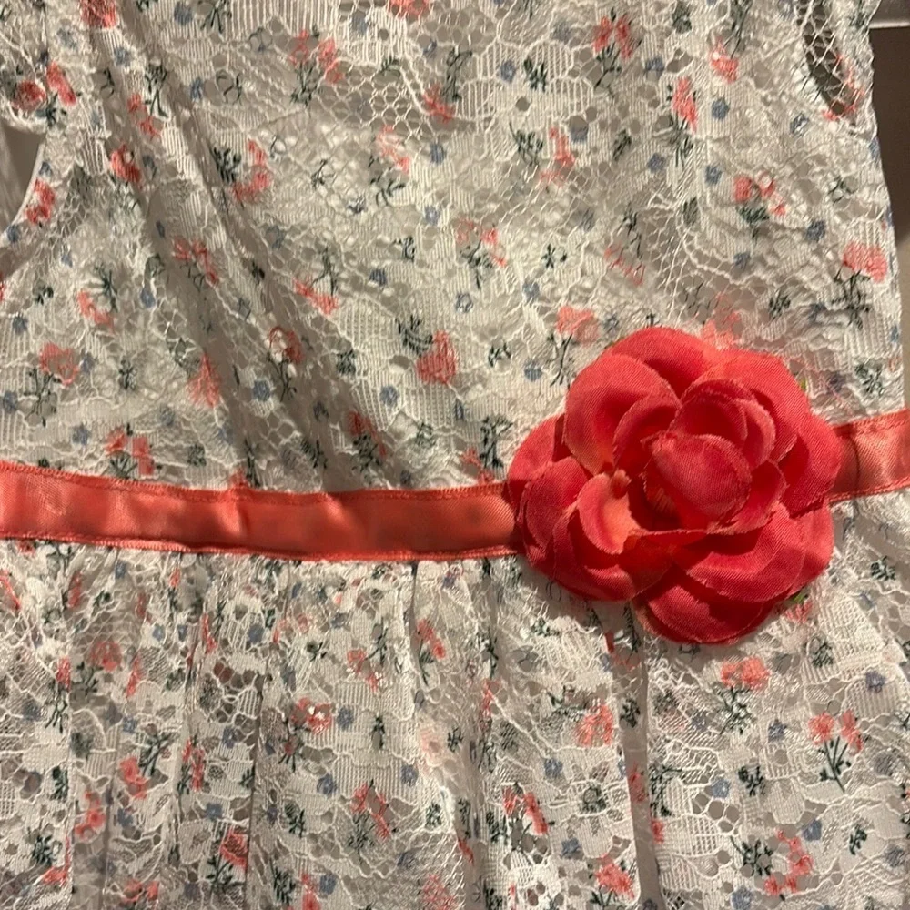 Red and White Sleeveless formal dress with Flutter Sleeves